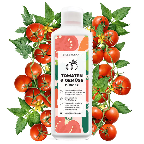 Concime per pomodori - Concime liquido minerale NPK con azoto - Concime per pomodori - Concime vegetale - Silberkraft