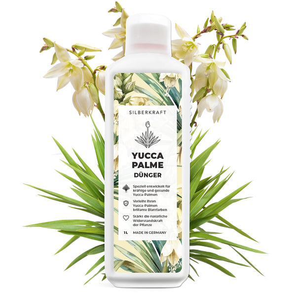 Fertilizzante Yucca - fertilizzante liquido minerale NPK con azoto - fertilizzante per palme yucca - gigli di palma fertilizzanti - fertilizzante Yucca Rostrata - Silberkraft