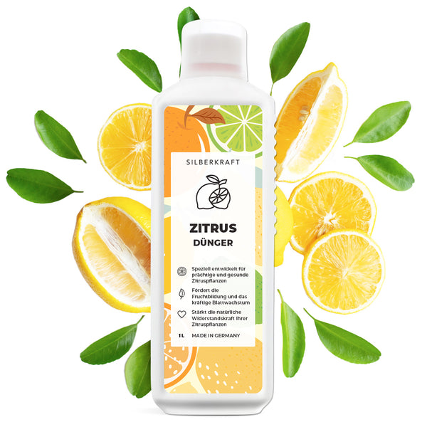 Concime per agrumi - Concime liquido minerale NPK con azoto - Concime per piante di agrumi - Concimare alberi di limoni - Silberkraft