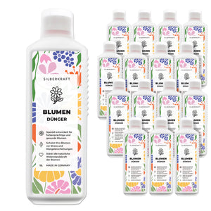 Blumendünger - Mineralischer NPK Flüssigdünger mit Stickstoff - Dünger für Blumen - Blumen Flüssigdünger - Silberkraft