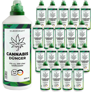 Cannabis Dünger für Wachstum & Blüte, Flüssigdünger für kräftige Pflanzen & hohe Erträge - Silberkraft