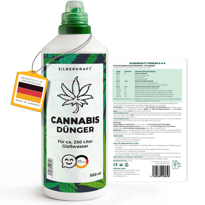 Fertilizzante per cannabis per la crescita e la fioritura, fertilizzante liquido per piante forti e rese elevate