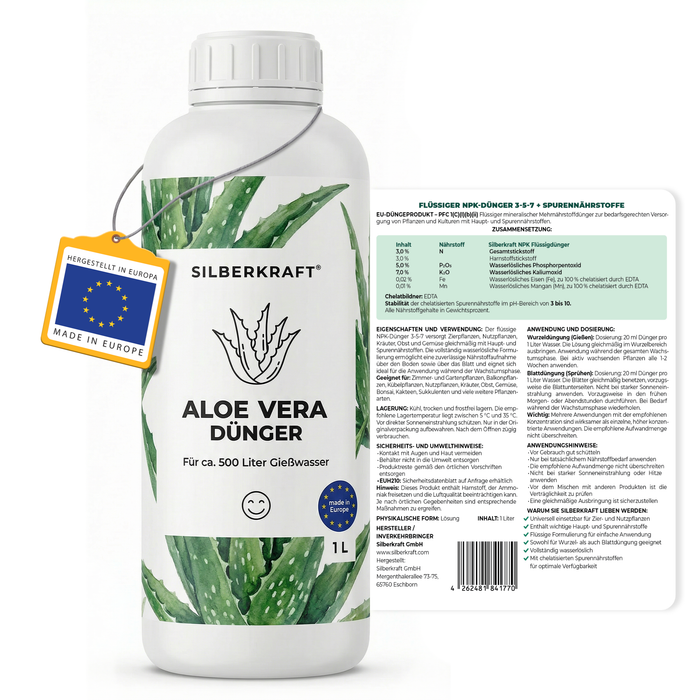 Fertilizzante all'aloe vera - Silberkraft