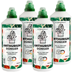 Concime per anturio - Concime liquido minerale NPK con azoto - Concime per fiori di anturio e fenicottero - Concime per piante d'appartamento - Silberkraft