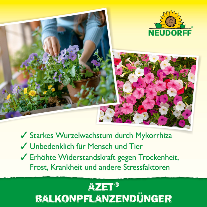 Neudorff Azet Fertilizzante per piante da balcone 750 g
