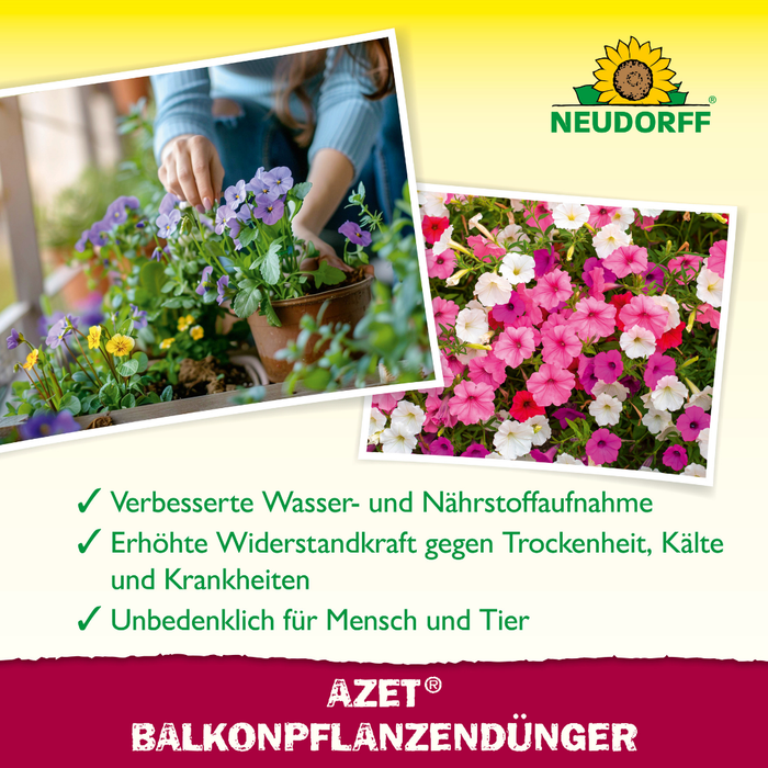 Neudorff Azet fertilizzante per piante da balcone