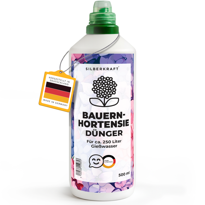 Fertilizzante per ortensie – Fertilizzante liquido minerale NPK con azoto – Fertilizzante per ortensie – Fertilizzante per ortensie fiorite