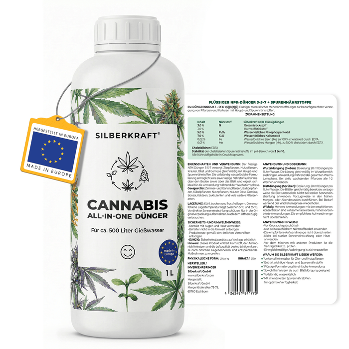 Fertilizzante tutto in uno per cannabis - Silberkraft