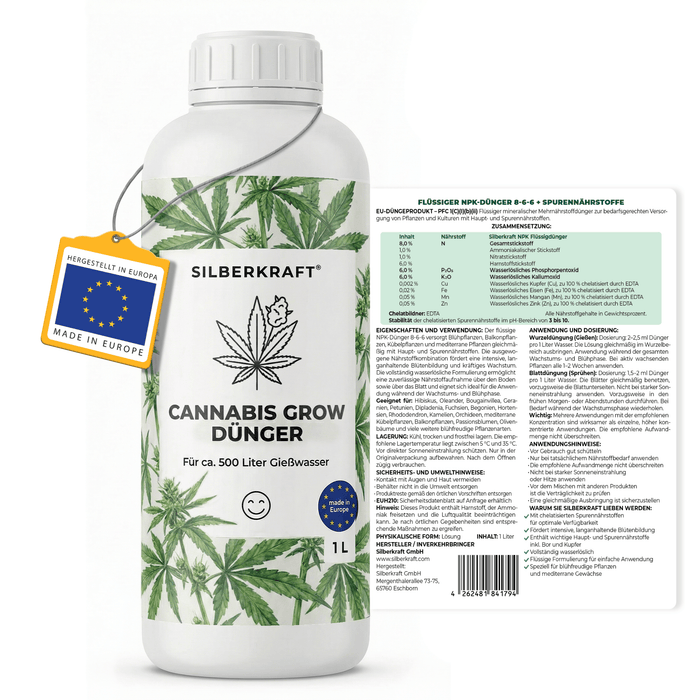Cannabis Grow-Dünger - Silberkraft