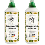 Concime per rose di Natale - concime liquido minerale NPK con azoto - concime per rose di Natale (Helleborus) - concime per fioritura invernale - Silberkraft