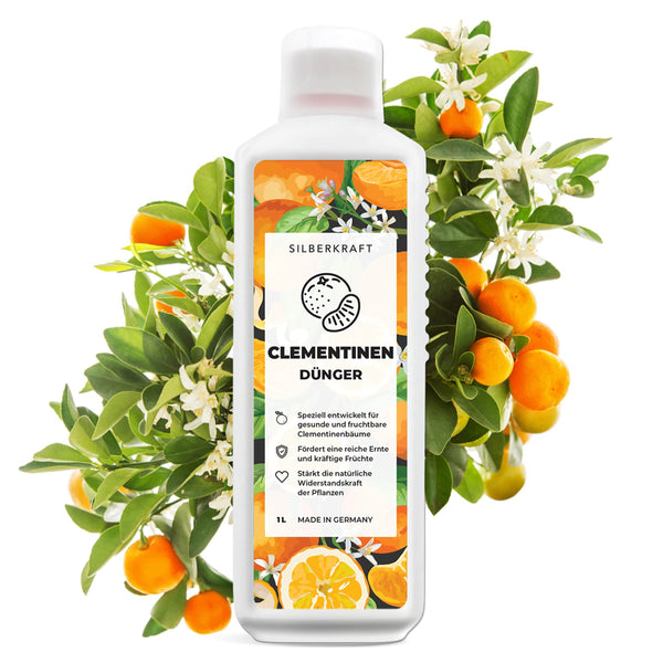Concime clementino - Concime liquido minerale NPK con azoto - Concime per alberi di clementino - Concime mandarino - Concime per piante di agrumi - Silberkraft