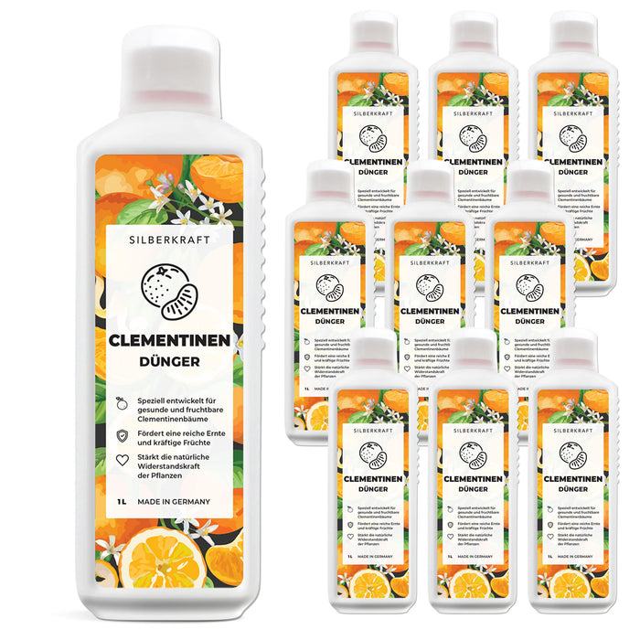 Concime clementino - Concime liquido minerale NPK con azoto - Concime per alberi di clementino - Concime mandarino - Concime per piante di agrumi - Silberkraft