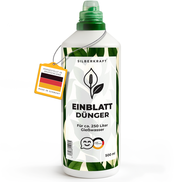 Concime per foglia singola - Concime liquido minerale NPK con azoto - Concime per foglia singola (Spathiphyllum) - Concime per piante d'appartamento - Silberkraft