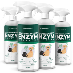 Enzymreiniger Katzen- und Hundeurin sowie Tiergerüche - Silberkraft
