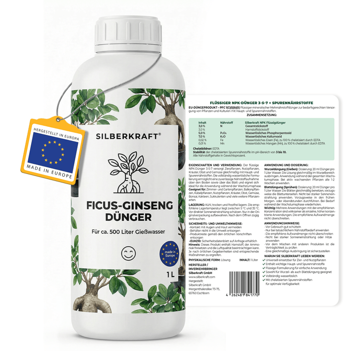 Fertilizzante Ficus ginseng - Silberkraft