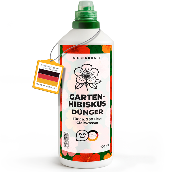 Concime per ibisco da giardino - concime liquido minerale NPK con azoto - concime per ibisco da giardino - concime per arbusti ornamentali - Silberkraft