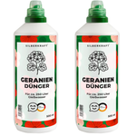 Concime al geranio - concime liquido minerale NPK con azoto - concime per gerani (pelargonium) - concime per piante da balcone - Silberkraft