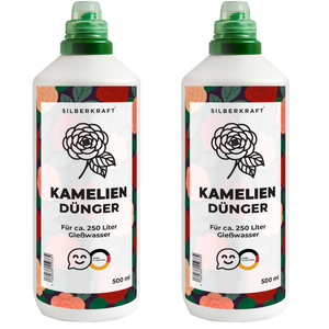 Kameliendünger – Mineralischer NPK Flüssigdünger mit Stickstoff – Dünger für Kamelien – Moorbeetpflanzen-Dünger - Silberkraft