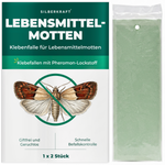 Lebensmittelmotten Falle – Klebefalle mit Pheromon-Lockstoff - Silberkraft