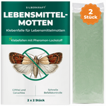 Lebensmittelmotten Falle – Klebefalle mit Pheromon-Lockstoff - Silberkraft