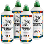 Concime mediterraneo - concime liquido minerale NPK con azoto - concime per piante mediterranee - concime per agrumi e piante in vaso - Silberkraft