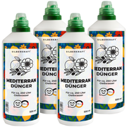 Fertilizzante mediterraneo – Fertilizzante liquido minerale NPK con azoto – Fertilizzante per piante mediterranee – Fertilizzante per piante di agrumi e piante in vaso 