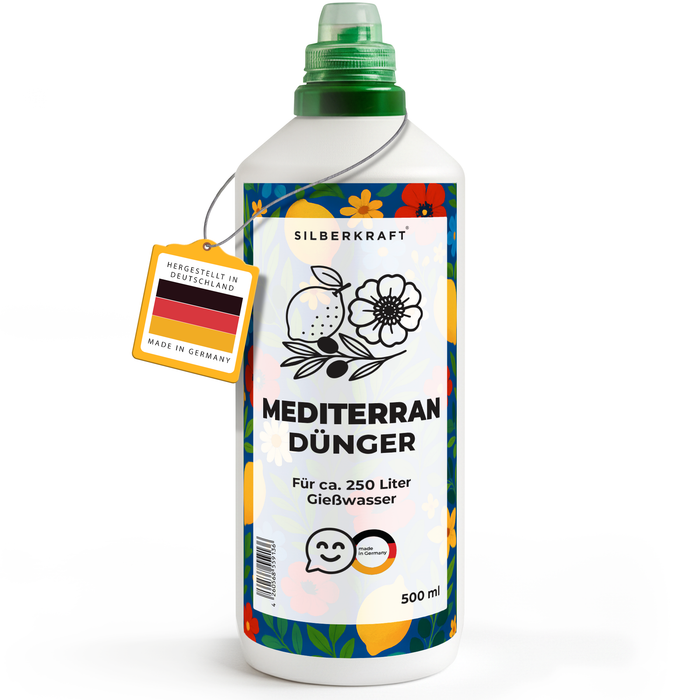 Fertilizzante mediterraneo – Fertilizzante liquido minerale NPK con azoto – Fertilizzante per piante mediterranee – Fertilizzante per piante di agrumi e piante in vaso 