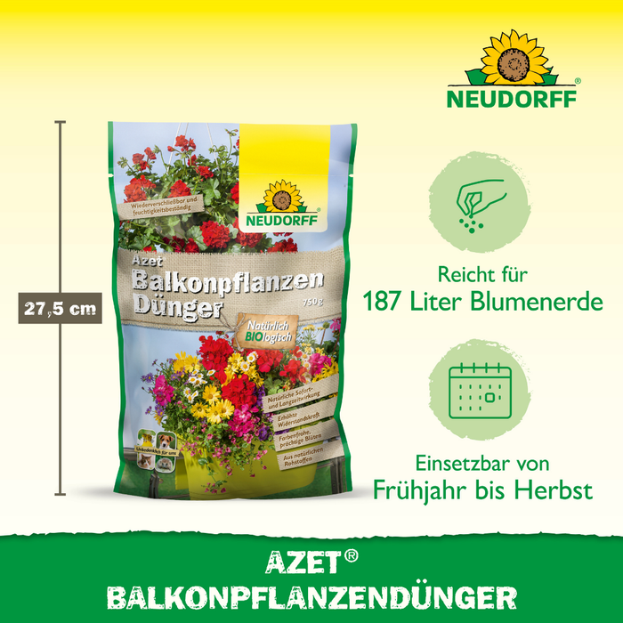 Neudorff Azet Fertilizzante per piante da balcone 750 g