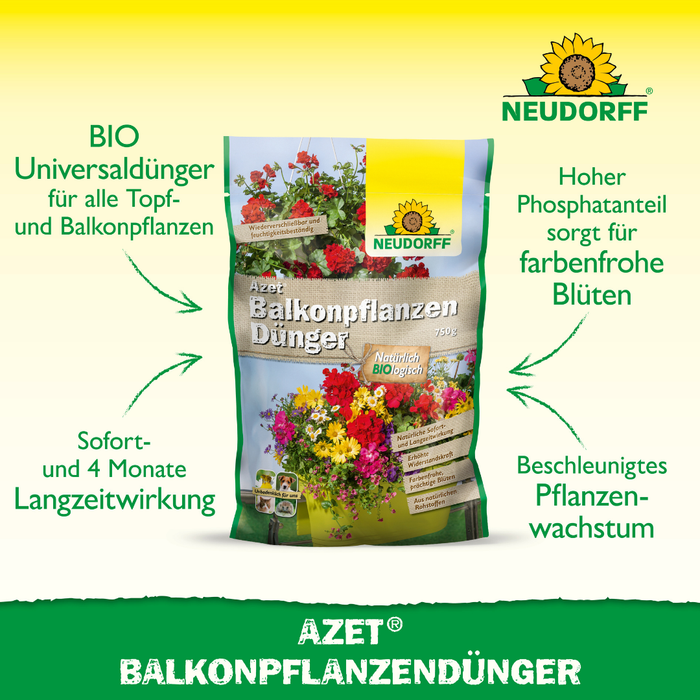 Neudorff Azet Fertilizzante per piante da balcone 750 g