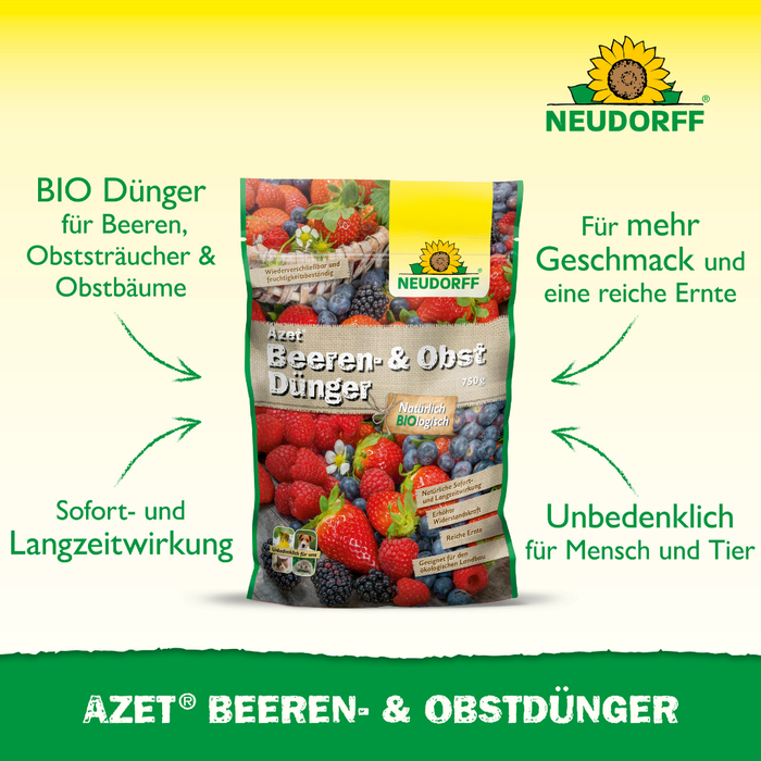 Neudorff Azet Fertilizzante per bacche e frutta 750 g