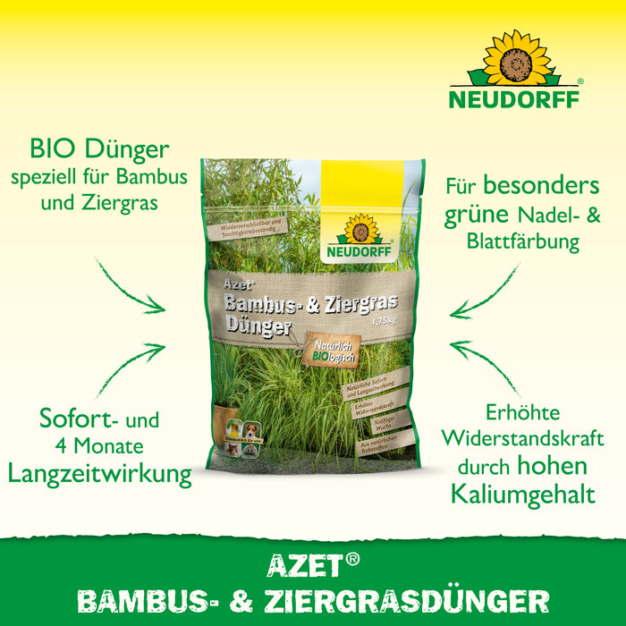 Neudorff Azet Fertilizzante per bambù e erba ornamentale