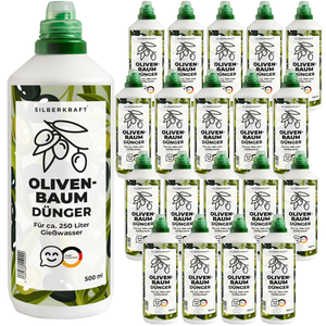 Olivenbaumdünger – Mineralischer NPK Flüssigdünger mit Stickstoff – Dünger für Olivenbaum – Mediterrane Kübelpflanzen-Dünger - Silberkraft