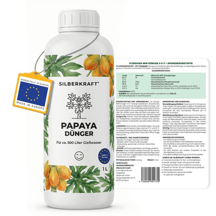 Fertilizzante alla papaya - Silberkraft