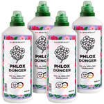 Concime flox - fertilizzante liquido minerale NPK con azoto - fertilizzante per flox - fertilizzante per fiori perenni e da giardino - Silberkraft