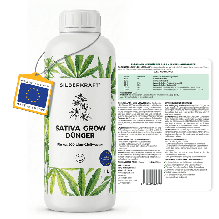 Fertilizzante per la coltivazione di Sativa - Silver Power
