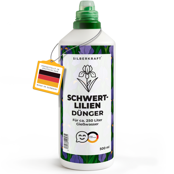 Concime per iris - Concime liquido minerale NPK con azoto - Concime per iris (iris) - Concime perenne - Silberkraft