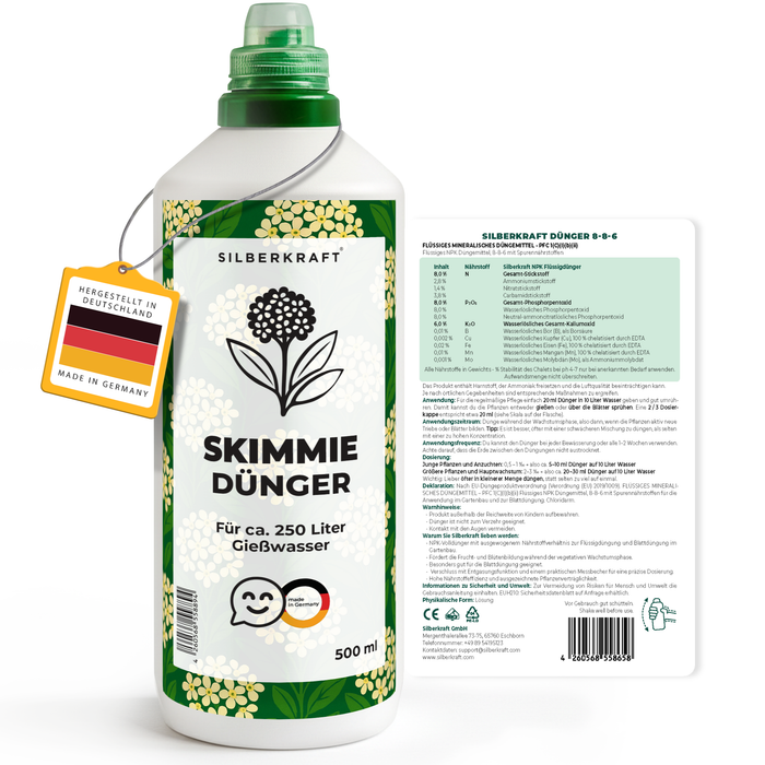 Fertilizzante Skimmia – Fertilizzante liquido minerale NPK con azoto – Fertilizzante per skimmia – Fertilizzante per arbusti ornamentali