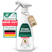 Silberkraft Stinkwanzenspray, 500 ml Sprühflasche mit grün-weißem Etikett, Gütesiegel „Sehr gut gegen Stinkwanzen“ und Anhänger „Extra Stark Sofortwirkung“ – hochwirksames Mittel mit dezentem Zitronenduft, hergestellt in Deutschland