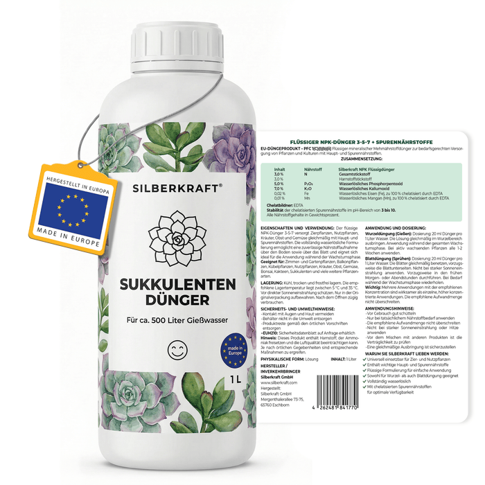 Fertilizzante succulento - Silberkraft