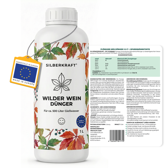 Concime per piante rampicanti della Virginia - Silberkraft