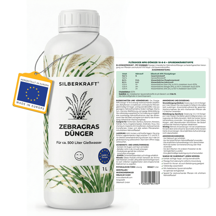 Fertilizzante zebragrass - Silberkraft