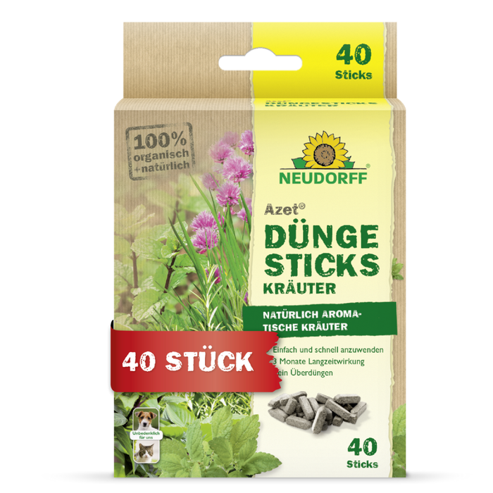 Bastoncini fertilizzanti Neudorff Azet per erbe aromatiche