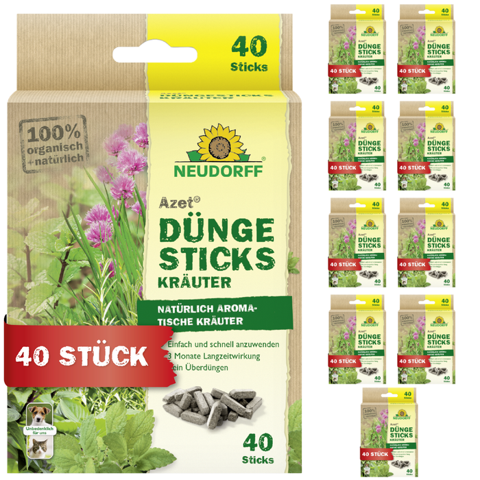 Neudorff Azet bastoncini fertilizzanti per erbe aromatiche - Silberkraft