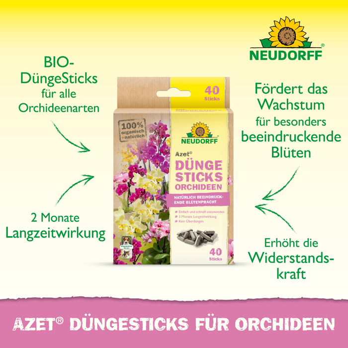Neudorff Azet bastoncini fertilizzanti per orchidee - Silberkraft