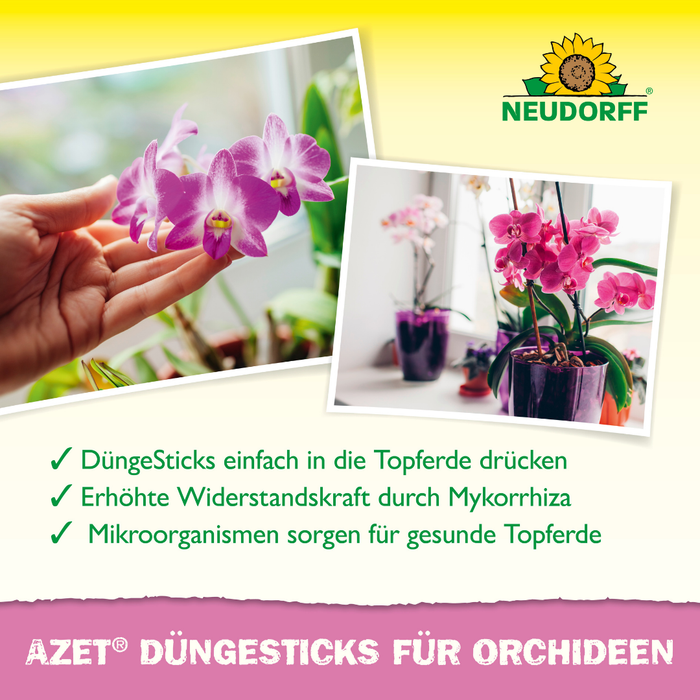 Neudorff Azet bastoncini fertilizzanti per orchidee - Silberkraft