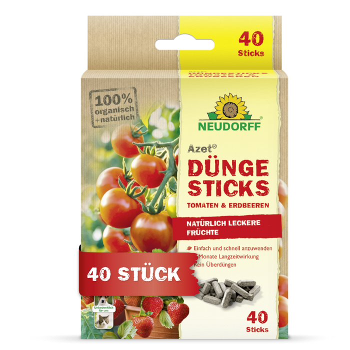 Bastoncini fertilizzanti Neudorff Azet per pomodori e fragole - Silberkraft