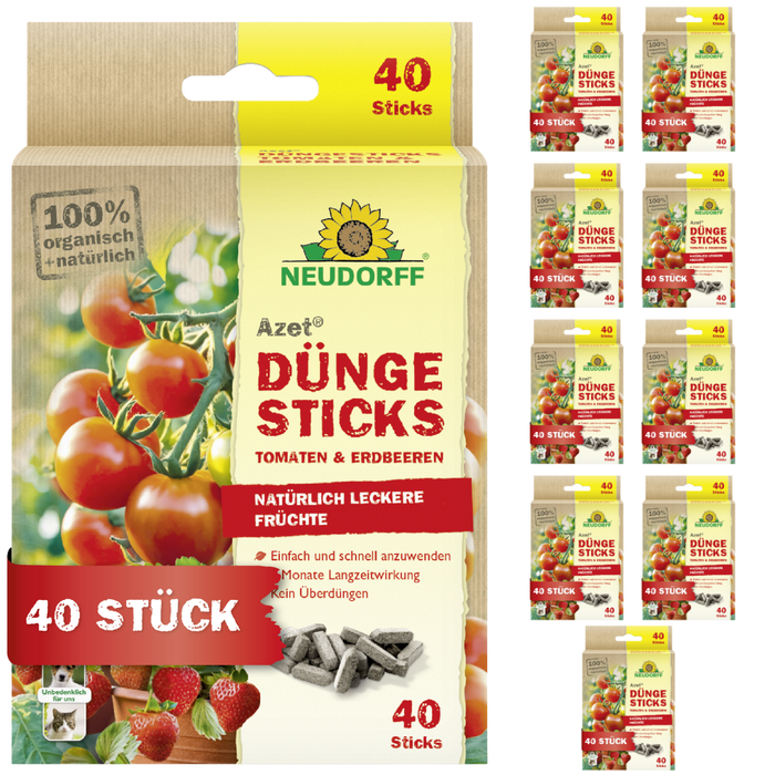 Bastoncini fertilizzanti Neudorff Azet per pomodori e fragole - Silberkraft