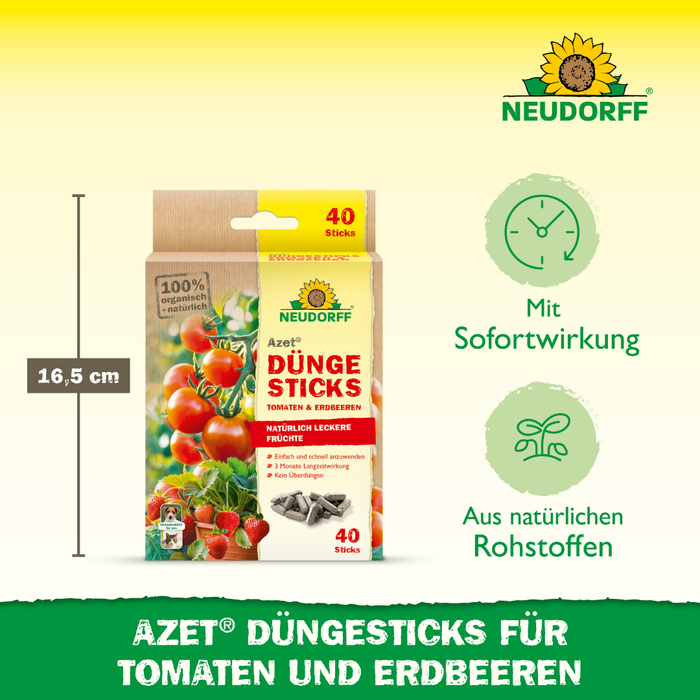 Bastoncini fertilizzanti Neudorff Azet per pomodori e fragole - Silberkraft