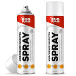 BugPower spray contro insetti striscianti e vespe 400 ml - ampio spettro d'azione - azione rapida & effetto abbattente - silver power