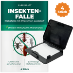 Silberkraft Insektenfalle 4 Stück – Klebefallen mit Pheromon-Lockstoff